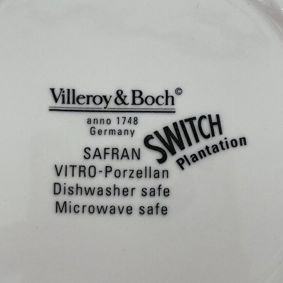 Villeroy & Boch Germany Switch Plantation One (1) SOUP BOWL 9 3/8" Safran - Picture 5 of 5